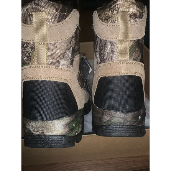 Lincoln Outfitter Mens Size 9 Wide Boots Grizzly Leather Camo Nylon Real‎ tree main image 4